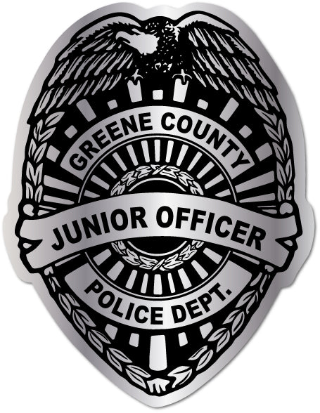 Junior Officer Police Department Badge Sticker