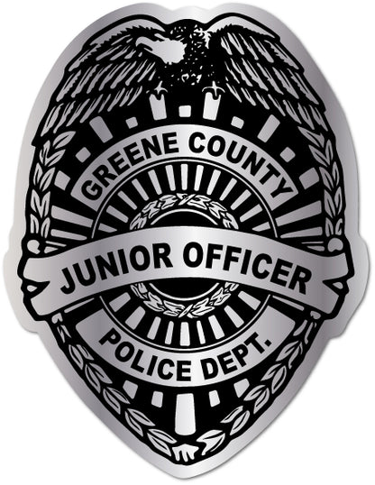 Junior Officer Police Department Badge Sticker