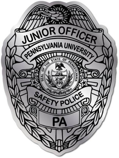 Silver Safety Police Junior Officer Badge