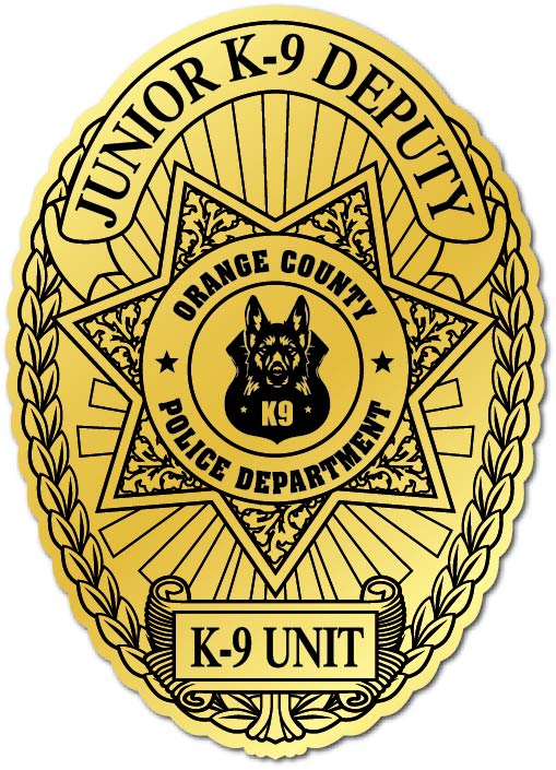 Police Department K-9 Unit Junior Deputy Officer