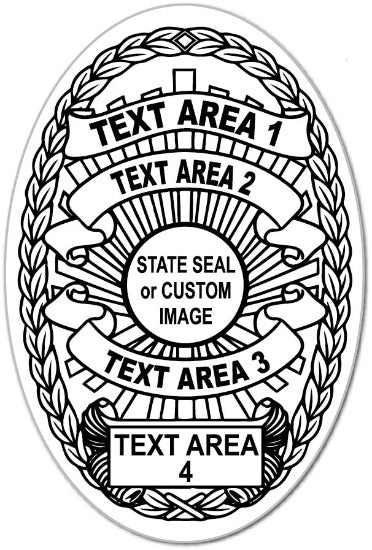 Text Template Park Junior Ranger Badge Sticker
