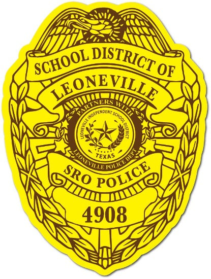 SRO Police Department Officer School District Badge Custom Label Stickers