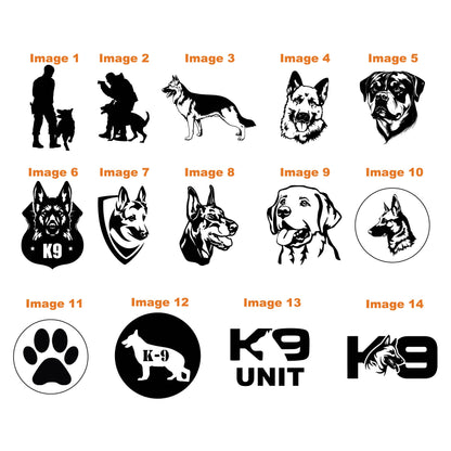 K-9 Police Stickers (Item #1101)