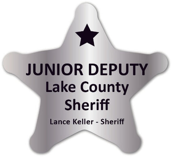 Silver Foil Junior Deputy Sheriff Star