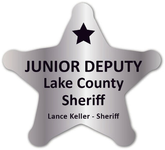 Silver Foil Junior Deputy Sheriff Star