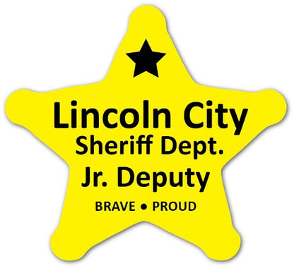 Jr. Deputy Sheriff tar Brave Proud Stickers