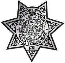Load image into Gallery viewer, 7pt. Junior Deputy Sheriff Star Stickers (Item #217)
