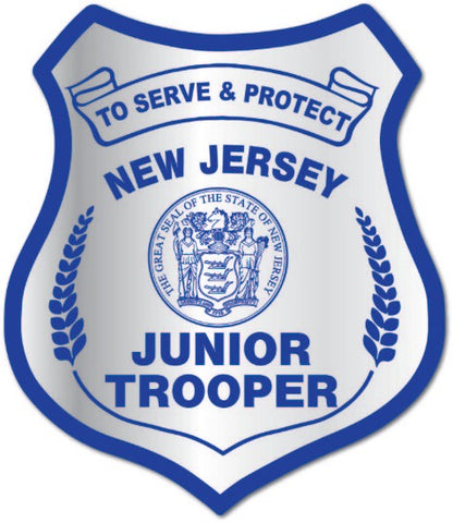 Silver Foil Junior Trooper Badges Police