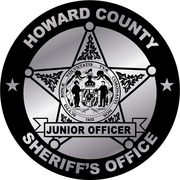 Sheriff Circle Silver Junior Deputy Department Stickers