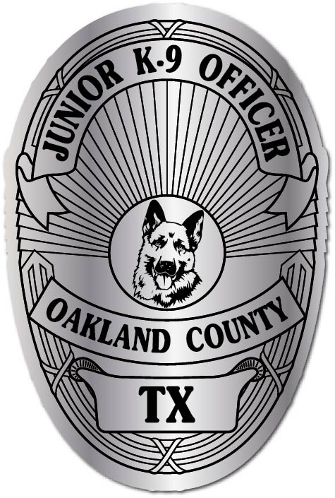 Silver Custom K9 K-9 Police Unit Junior Officer 