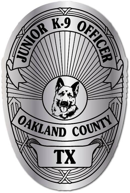 Silver Custom K9 K-9 Police Unit Junior Officer 