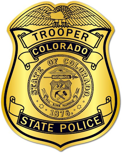 Gold Trooper Badge State Police