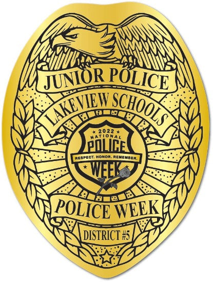 School Police - Junior Officer Badge Stickers (Item #1000)