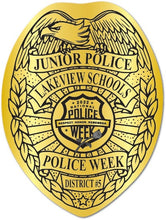 Load image into Gallery viewer, School Police - Junior Officer Badge Stickers (Item #1000)
