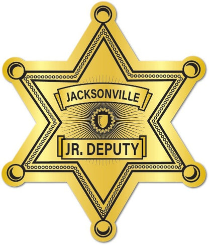 6pt. Jr. Deputy Gold Foil Custom Sticker 