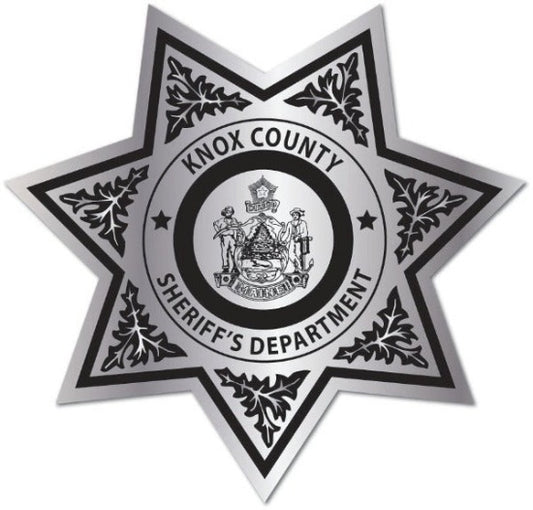 Silver Sheriff Star Sticker 7pt. Custom State Seal