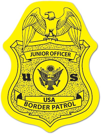 Border Patrol Junior Officer Badge Stickers 