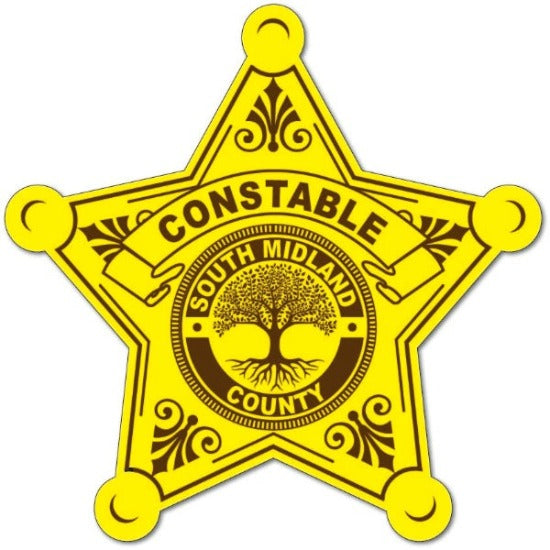 CONSTABLE BADGE STAR STICKER 