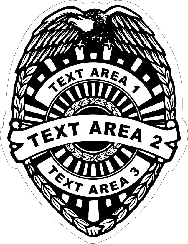 Police Foundations Sticker Custom Police Stickers - Jr Officer Stickers | StickerShopLaw.com