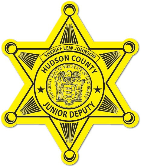 6pt. Jr. Deputy Sheriff Star Stickers Yellow 