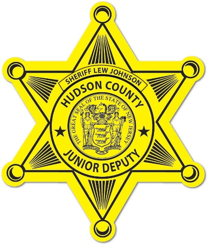 6pt. Jr. Deputy Sheriff Star Stickers Yellow 