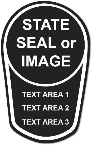 State Trooper Badge Stickers (Item #601)