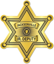 Load image into Gallery viewer, 6pt. Junior Deputy Sheriff Star Stickers (Item #206)
