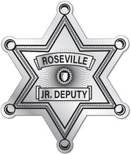 Load image into Gallery viewer, 6pt. Junior Deputy Sheriff Star Stickers (Item #206)
