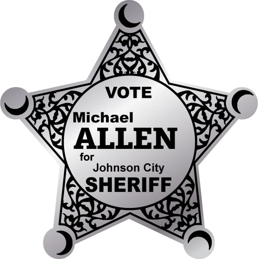 Sheriff Election Stickers Custom Badges