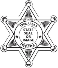 Load image into Gallery viewer, Junior Deputy Sheriff Star Stickers (Item #207)
