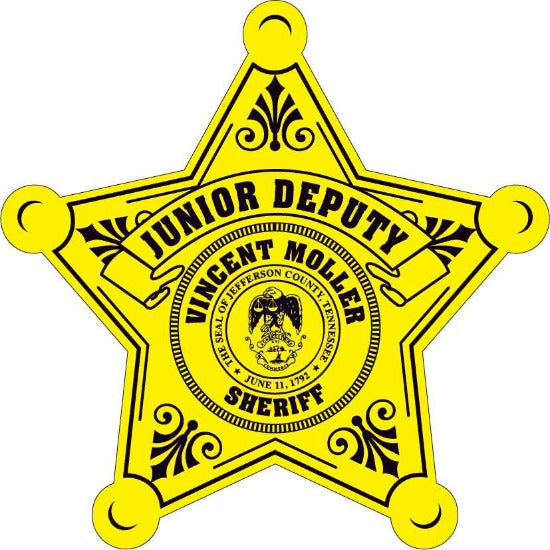 Junior Deputy / Junior Sheriff Star Stickers (Item #202)