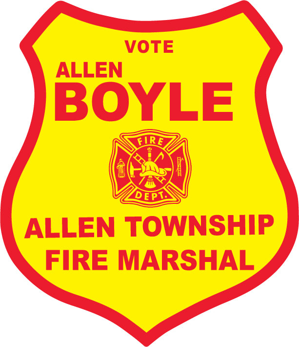 Vote Election Custom Sticker Fire Marshal Election Day Badge 