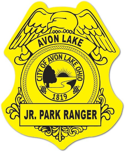 JR. PARK RANGER BADGE YELLOW LABEL