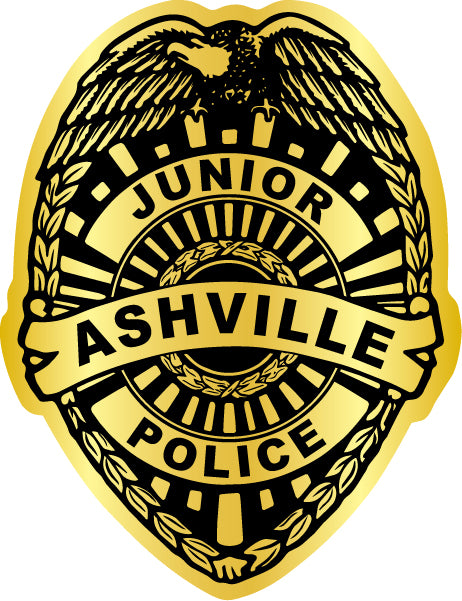 Junior Officer / Junior Police Gold Foil Eagle Badge Stickers (Item #103)