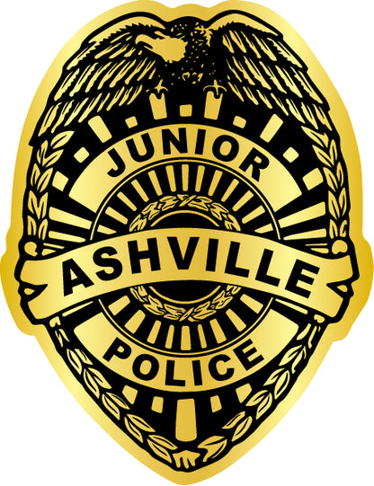 Junior Officer / Junior Police Gold Foil Eagle Badge Stickers (Item #103)