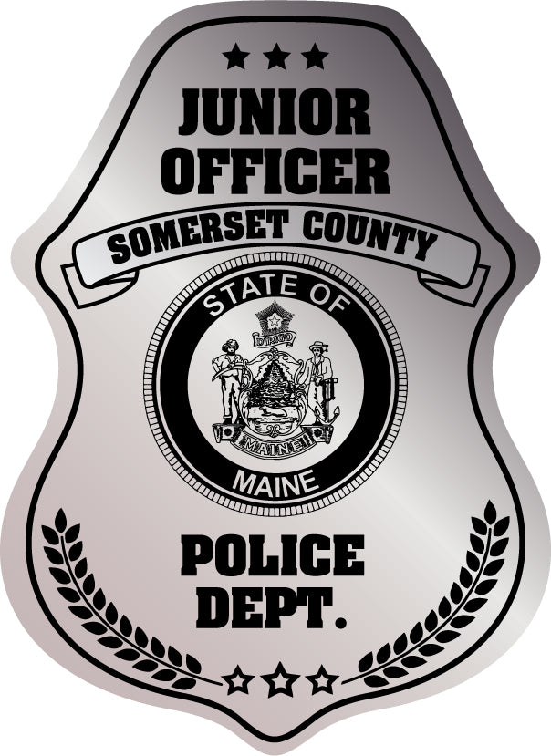  County Junior Officer badge with seal and text on  rolls