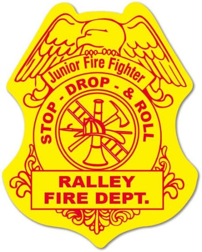 Jr. Fire Fighter Custom Stickers Jr. Fire Department - EMT Stickers (Item #401)