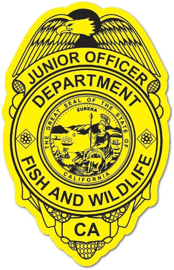 Junior Officer Fish and Wildlife Badge Sticker 