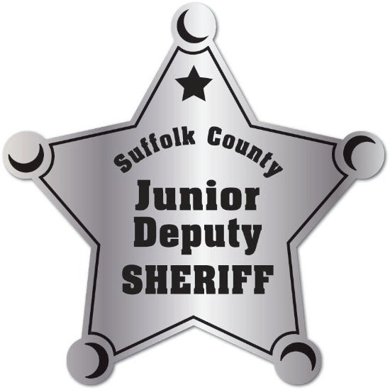 Junior Deputy Sheriff Star Badge Stickers (Item #203)