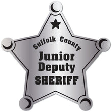 Load image into Gallery viewer, Junior Deputy Sheriff Star Badge Stickers (Item #203)
