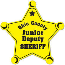 Load image into Gallery viewer, Junior Deputy Sheriff Star Badge Stickers (Item #203)
