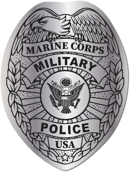 Silver Military Police Sticker Marine Air Force Army National Guard Navy