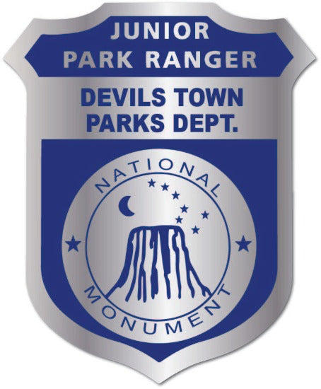 Silver Jr. Parks Ranger Badge Sticker Parks Department 