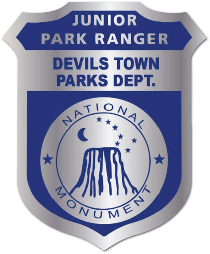 Silver Jr. Parks Ranger Badge Sticker Parks Department 