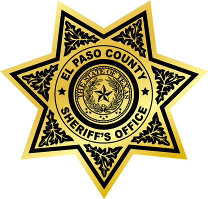 SHERIFF DEPT. 7PT SHERIFF STAR STICKER 