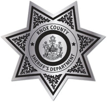 Load image into Gallery viewer, 7pt Sheriff Star Stickers - Junior Deputy Badge (Item #205)
