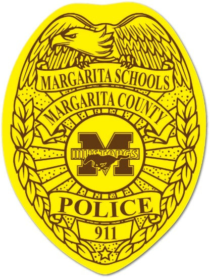 School District Police Badge Stickers