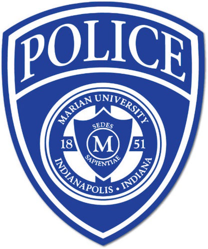 University School Police Safety Badge Stickers