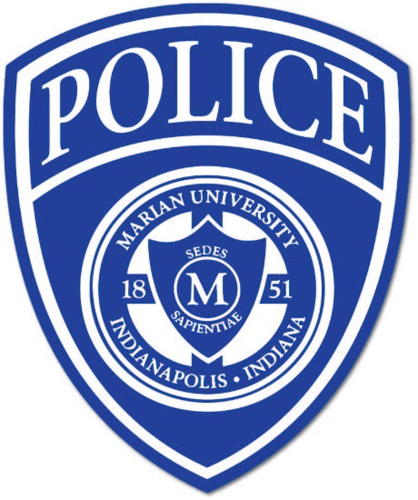 University School Police Safety Badge Stickers