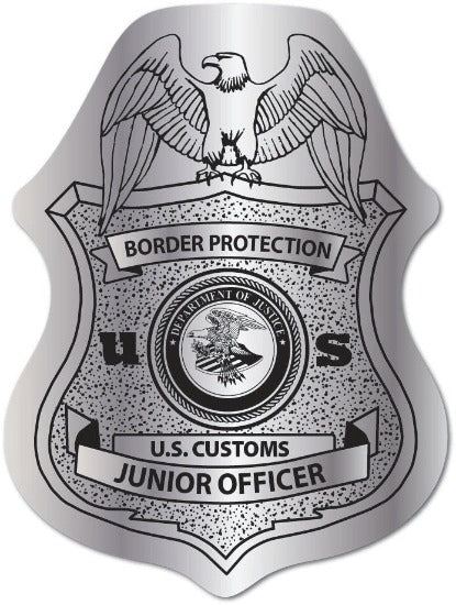 Silver Jr. Office Border Patrol Badges